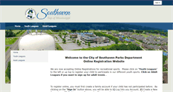 Desktop Screenshot of parksonline.southaven.org